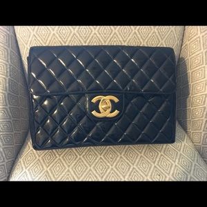 Vintage Chanel Black Maxi Flap w/ GHW